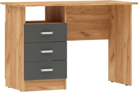 Стол письменный Мартина графит / дуб крафт