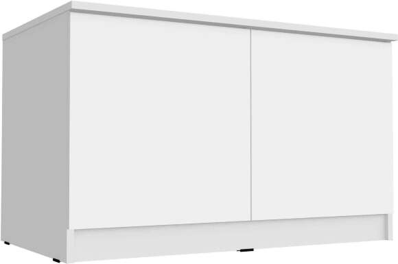 Тумба-антресоль Челси белый глянец