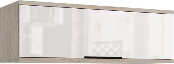 Шкаф навесной Альянс дуб крафт / белый глянец