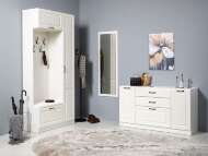 Прихожая Ливерпуль 4 Белый/Ясень ваниль