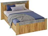 Кровать без основания Франк КР-14 160х200, крафт/бетон