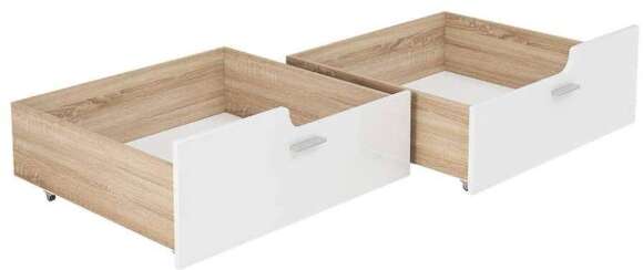 Кровать 80х160 Умка с бортиком и ящиками (Дуб Сонома)