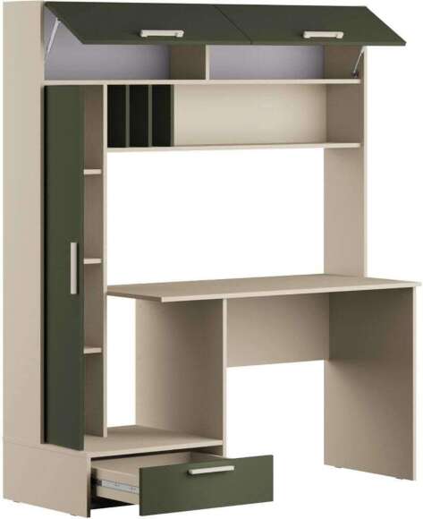 Лайт Стол письменный 03.243 Сатин / Дымчатый зеленый Лайт Стол письменный 03.243 Сатин / Дымчатый зеленый