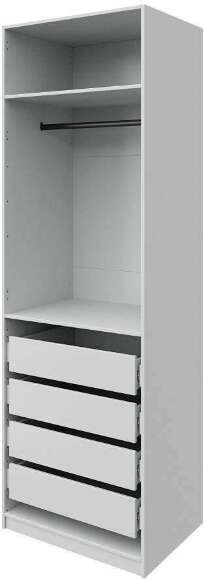 Гардеробная Квадро комплект (500) 4, Белый Гардеробная Квадро комплект (500) 4, Белый