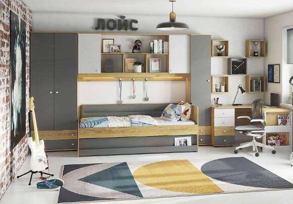 Шкаф для белья Лойс 83 (Глазов) Серый Шкаф для белья Лойс 83 (Глазов) Серый