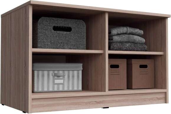 Тумба-антресоль Челси дуб сонома / белый глянец