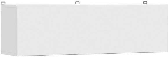 Шкаф навесной Грейс белый текстурный