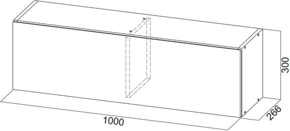 Шкаф навесной Грейс белый текстурный