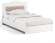 Кровать 1200 с мягким элементом Афина АФ-7 + АФ-7А белое дерево