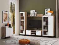 Марсель гостиная комплектация 1 Дуб Крафт табачный/Меренга Марсель гостиная комплектация 1 Дуб Крафт табачный/Меренга