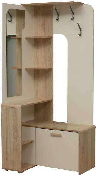 Вешалка напольная Антре Дуб сонома / Белый Вешалка напольная Антре Дуб сонома / Белый