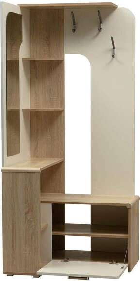 Вешалка напольная Антре Дуб сонома / Белый Вешалка напольная Антре Дуб сонома / Белый