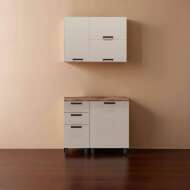 МК Аленушка 1м с 2 ящ Орхидея Крем,скоба черный,сонома МК Аленушка 1м с 2 ящ Орхидея Крем,скоба черный,сонома