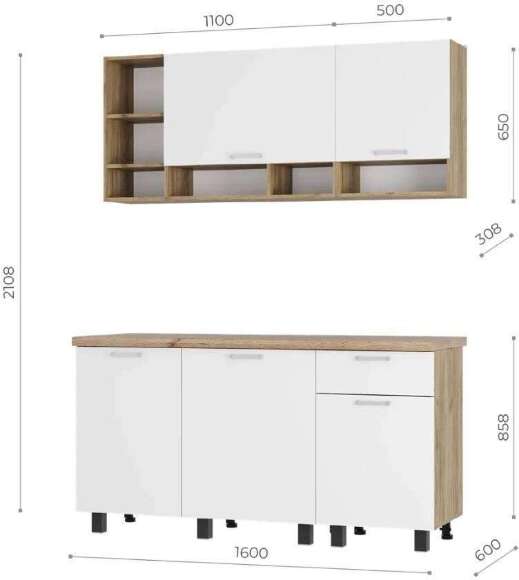 Кухня Вика 1,6 м Кухня Вика 1,6 м