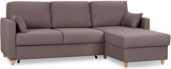 Дилан диван-кровать угловой ТД 421 Сага браун