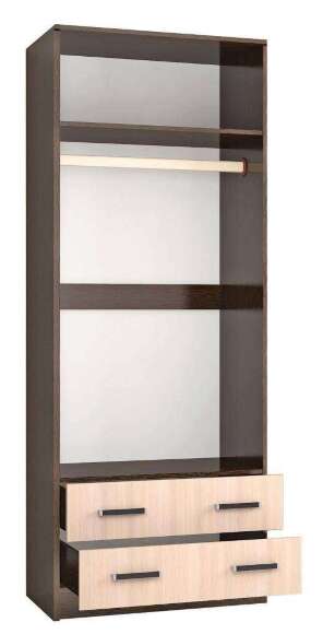 Шкаф двухдверный Лагуна 0.8 (с зеркалом) ТЭКС