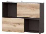 Шкаф кухонный навесной с открытыми полками 100 см Берген 10в2 (Венге/Дуб Делано) Шкаф кухонный навесной с открытыми полками 100 см Берген 10в2 (Венге/Дуб Делано)