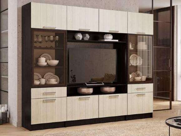 Шкаф-витрина для посуды Фиеста БТС