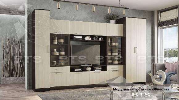 Шкаф-витрина для посуды Фиеста БТС