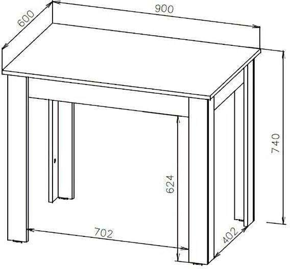 Стол обеденный СО 1, Дуб Золотой Стол обеденный СО 1, Дуб Золотой