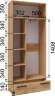 Шкаф Модена МШ-30, Гикори рокфорд, Венге