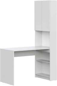 Стол письменный Майнд-01 (Интерьер Центр) Белое дерево