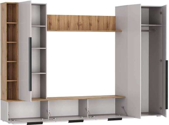 Шкаф многоцелевого назначения 63.02 Аккорд Дуб золотой / Кашемир Шкаф многоцелевого назначения 63.02 Аккорд Дуб золотой / Кашемир