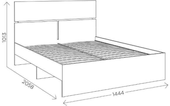 Кровать 140х200 Агата М9 (Комфорт-S) Кровать 140х200 Агата М9 (Комфорт-S)