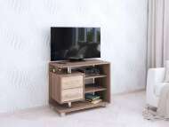 Тумба для ТВ узкая 011 (2я), ясень шимо/дуб сонома Тумба для ТВ узкая 011 (2я), ясень шимо/дуб сонома