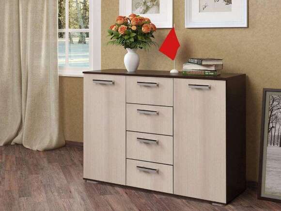 Комод Стандарт-2 (BTS) Венге / Лоредо Комод Стандарт-2 (BTS) Венге / Лоредо