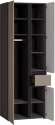 Сидней шкаф комбинированный 13.18 Антрацит / Капучино Сидней шкаф комбинированный 13.18 Антрацит / Капучино