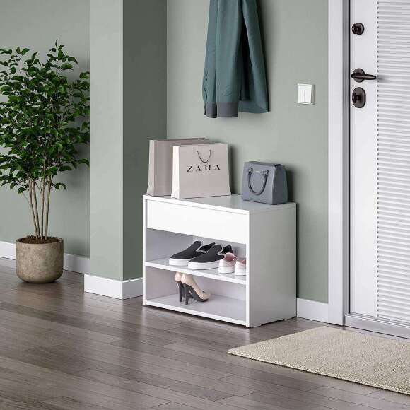 Тумба для обуви Айден ОБ06-600 Белый Тумба для обуви Айден ОБ06-600 Белый