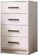 Комод высокий Мия КМ-02, белый Комод высокий Мия КМ-02, белый