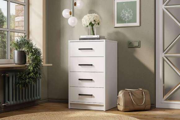 Комод высокий Мия КМ-02, белый Комод высокий Мия КМ-02, белый