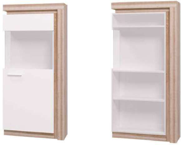 Шкаф-витрина Люмен 01 Ижмебель (Дуб Сакраменто)