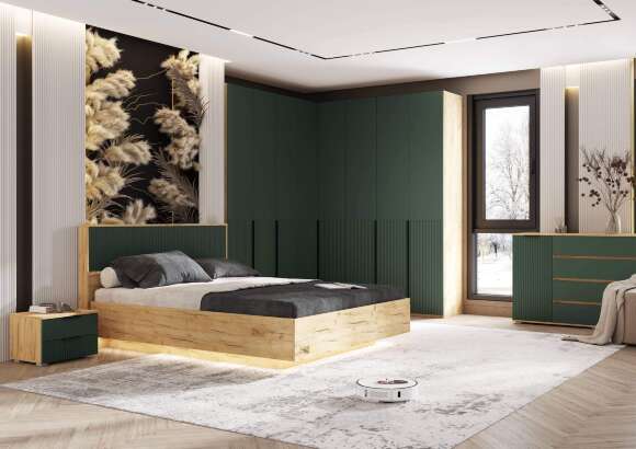 Марвэл Тумбы прикроватные (2 шт) (Браш Мени Грин, Дуб Крафт) Марвэл Тумбы прикроватные (2 шт) (Браш Мени Грин, Дуб Крафт)