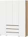 Некст 1 шкаф комбинированный четырехстворчатый / Дуб золотой/Белый