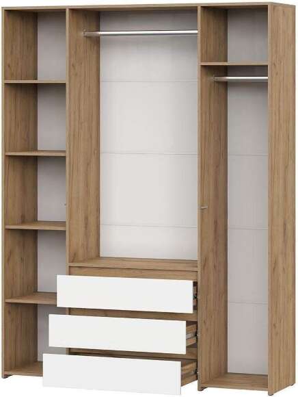 Спальня Некст 1 вар. 1 / Дуб золотой/Белый