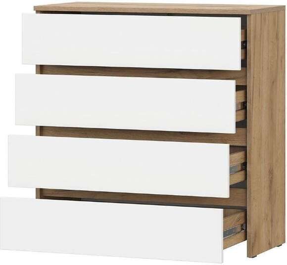 Спальня Некст 1 вар. 1 / Дуб золотой/Белый